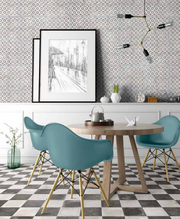 Mariner Maioliche Cementine Nera 8x8 Porcelain  Tile