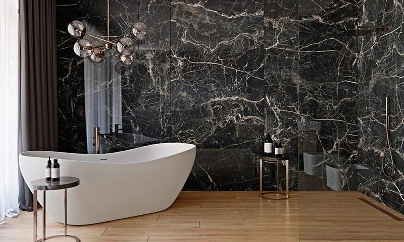 Markina Gold Polished 24x48 Porcelain  Tile