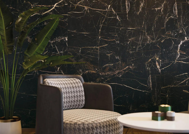 Markina Gold Polished 24x48 Porcelain  Tile