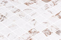 Marmoreal Habana Gold Calacatta 1x1 Square Matte Glass  Mosaic
