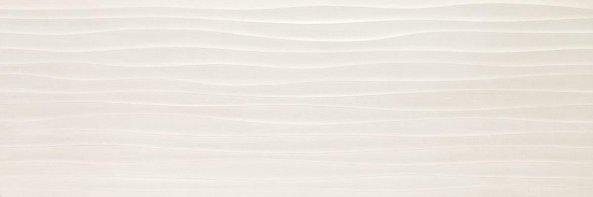 Materika Off White Wave Textured 16x48 Ceramic  Tile