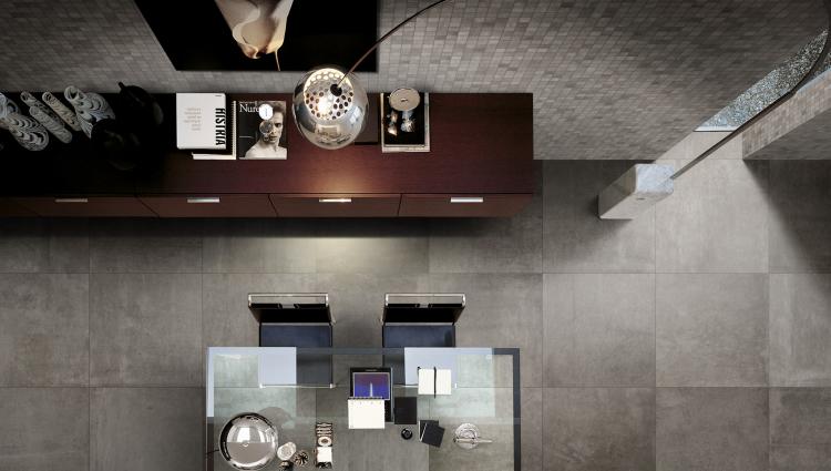 Matieres Gris 2x2 Square  Porcelain  Mosaic