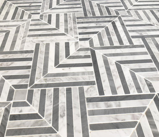 Maze Light Polished Natural Stone  Mosaic