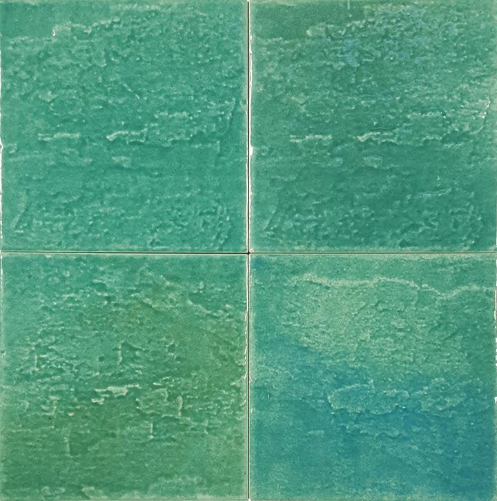 Melange Waterline Pacifico Aqua 6x6 Porcelain  Tile