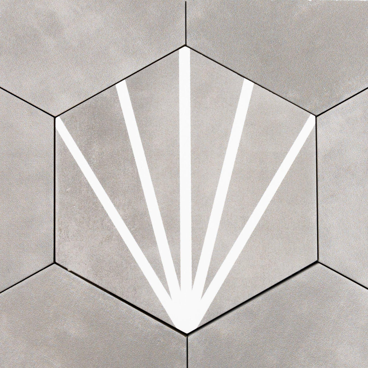 Meraki Gris Even 8x9 Porcelain Tile