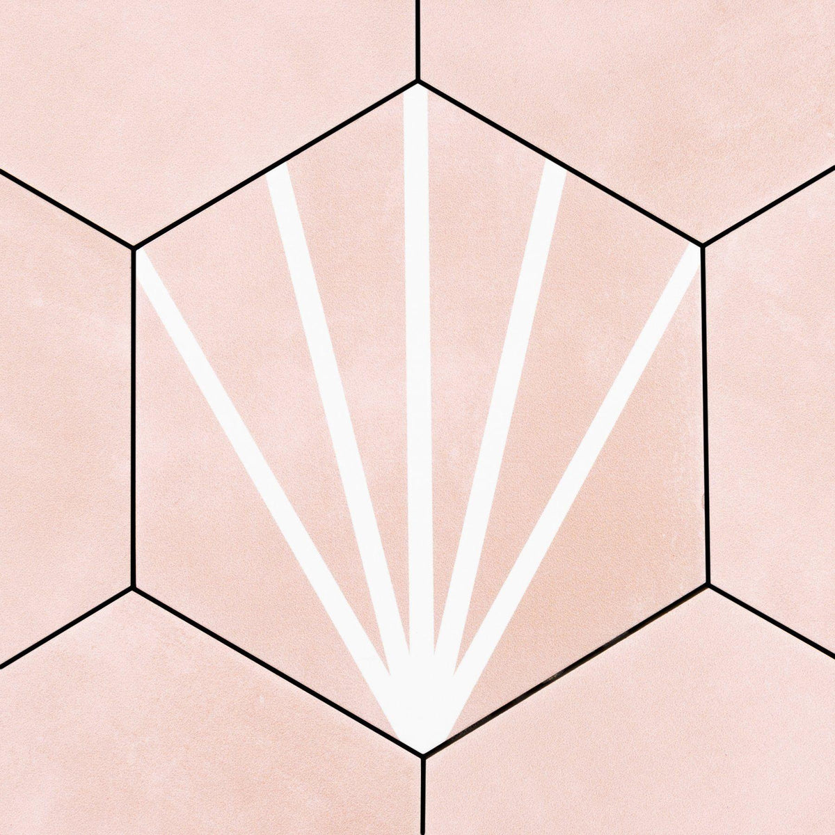 Meraki Rosa Even 8x9 Porcelain Tile — Solidshape