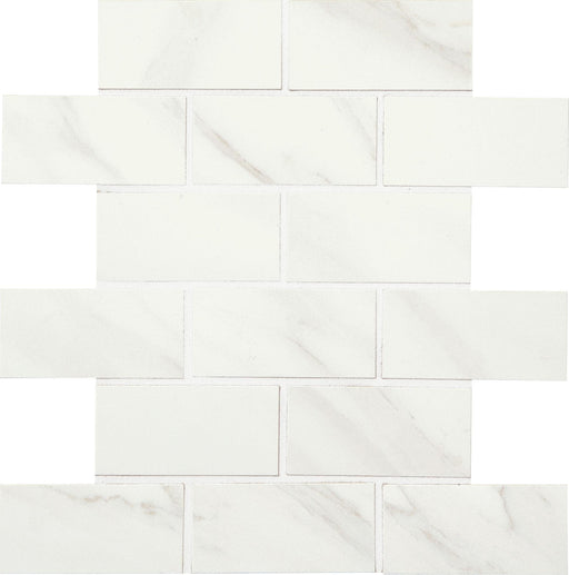 Mirasol Bianco Carrara 2x4 Rectangle Matte Ceramic  Mosaic