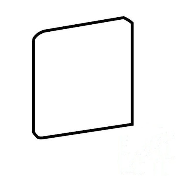 Mirasol Bianco Carrara Glossy 3x3 Ceramic Bullnose Outcorner