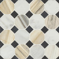 Modni Warm Blend Pennyround Honed Marble  Mosaic