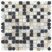 Modni Warm Blend Square, Pennyround Honed Marble  Mosaic