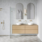 Monet White Carrara Rectangle Honed Marble  Mosaic