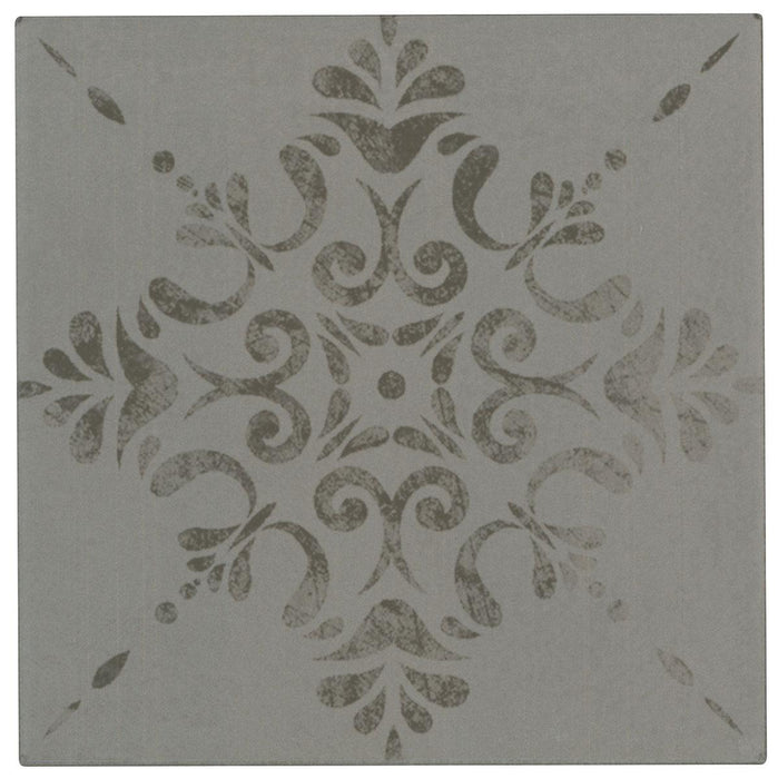 Moroccan Concrete Aziza Gray Matte 8x8 Porcelain  Tile