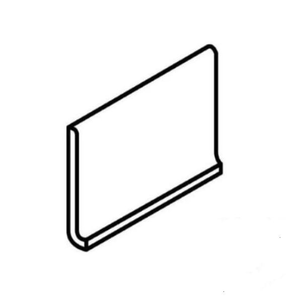 Moroccan Concrete Charcoal Matte 6x12 Porcelain Cove Base