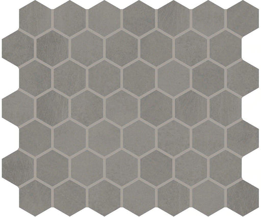 Moroccan Concrete Gray 1.5x1.5 Hexagon Matte Ceramic  Mosaic