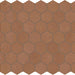 Moroccan Concrete Terra Cotta 1.5x1.5 Hexagon Matte Ceramic  Mosaic