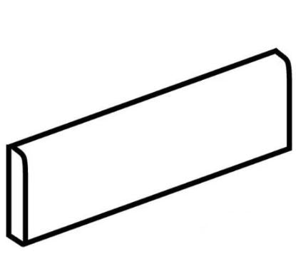 Moroccan Concrete Terra Cotta Matte 3x24 Porcelain Bullnose