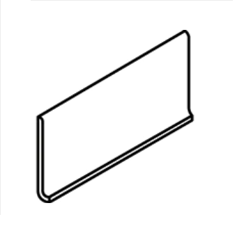 Museo Exhibition White Matte 6x12 Porcelain Cove Base