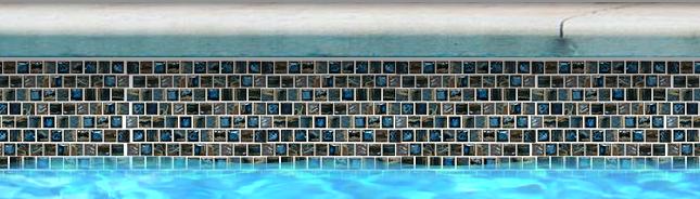 Nami Shoreline 1-1/8x1-1/8 Square Smooth, Lappato Porcelain  Mosaic