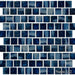 Nami Wave Crest 1-1/8x1-1/8 Square Smooth, Lappato Porcelain  Mosaic