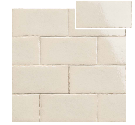 Natucer Frame Beige Glossy 0.5x12 Porcelain Demi Bullnose