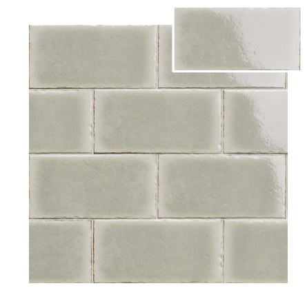 Natucer Frame Sage Glossy 6x12 Porcelain  Tile