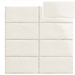 Natucer Frame White Glossy 6x12 Porcelain  Tile