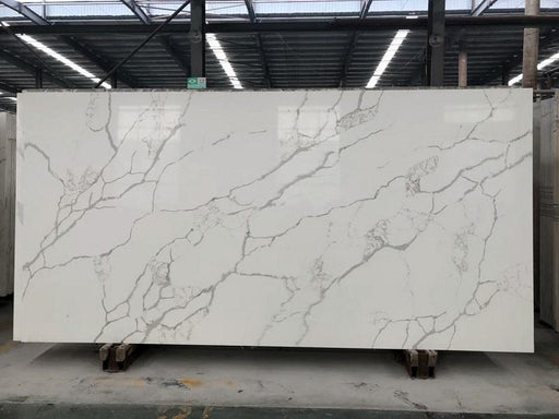 New Calacatta Laza 108x42 2 cm Polished Quartz Prefab