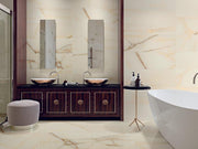 Newbury Gold Marble Glossy 12x36 Ceramic  Tile