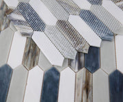 Newport Arrow Beach Picket  Glass  Mosaic