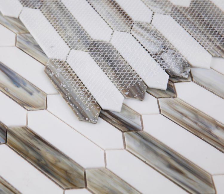 Newport Arrow Dawn Picket  Glass  Mosaic