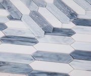 Newport Arrow Grey Picket  Glass  Mosaic