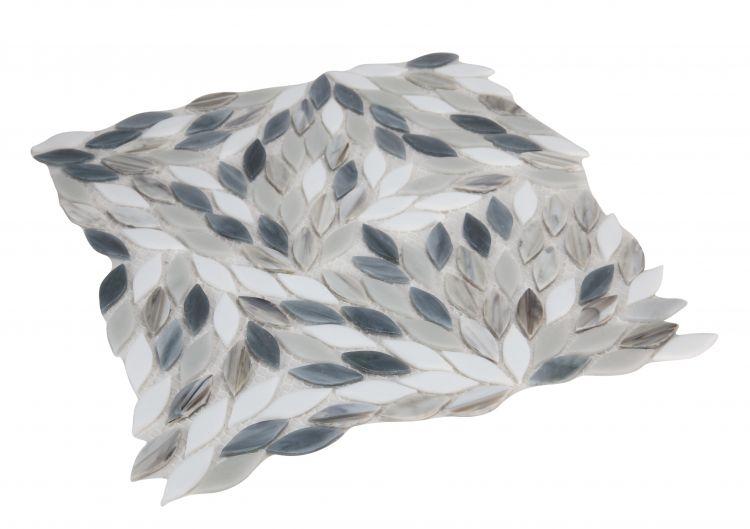 Newport Beach Leaf  Glass  Mosaic