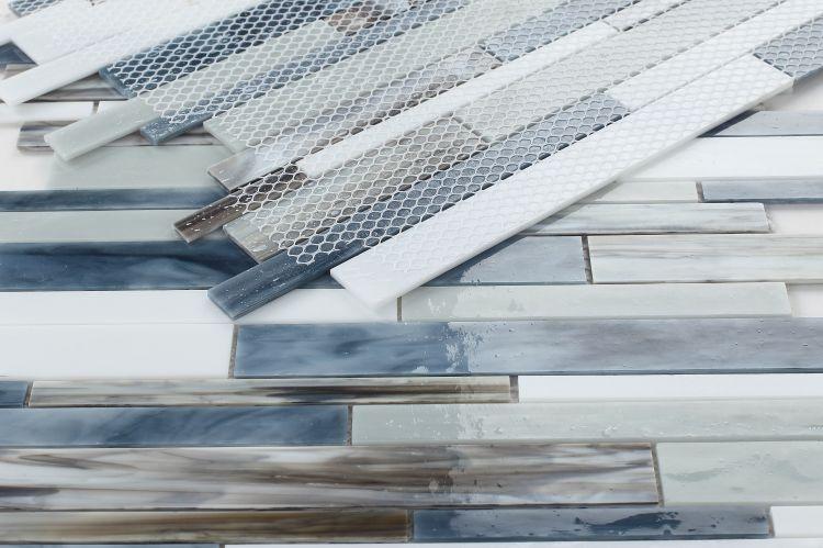 Newport Beach Stacked  Glass  Mosaic