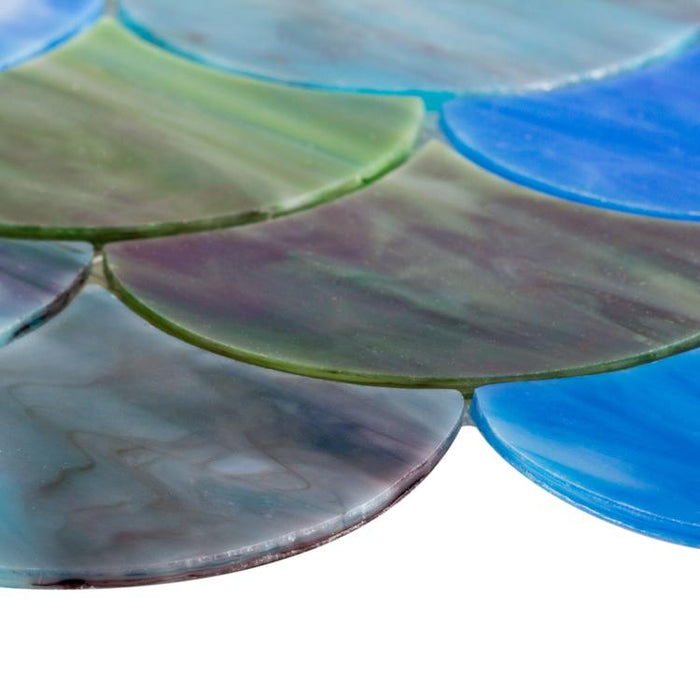 Newport Blue Scale  Glass  Mosaic