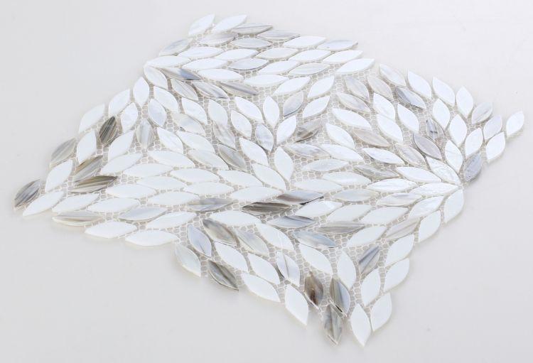 Newport Dawn Leaf  Glass  Mosaic