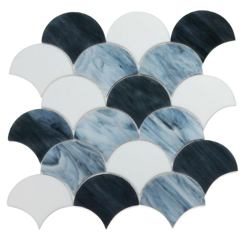 Newport Grey Scale  Glass  Mosaic