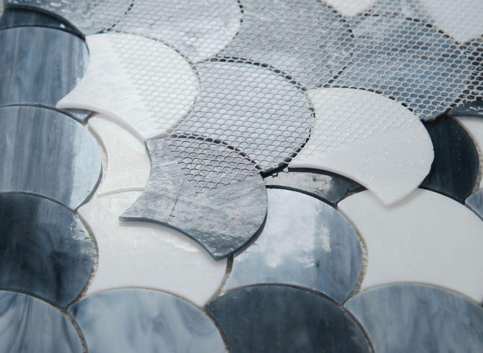 Newport Grey Scale  Glass  Mosaic