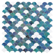 Newport Ocean Scale  Glass  Mosaic