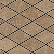 Noce 2x4 Diamond Tumbled Travertine  Mosaic