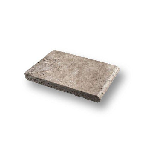 Noce Travertine Coping 6x12 Unfilled, Honed Bullnose  1.25 inch