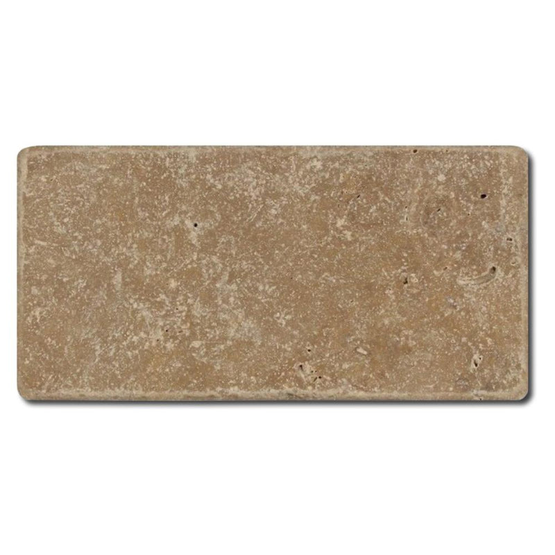 Noce Travertine Tile 3x6 Tumbled