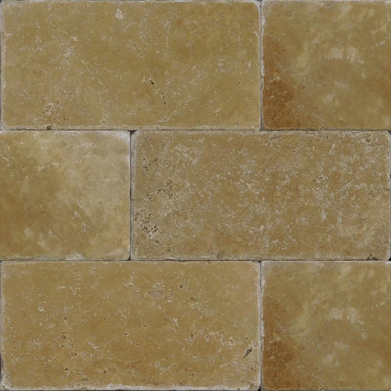 Noce Travertine Tile 3x6 Tumbled