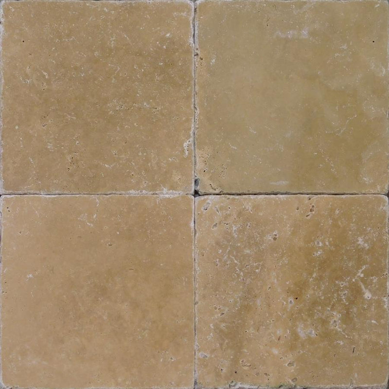 Noce Travertine Tile 6x6 Tumbled