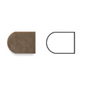 Noce Travertine Trim 1/2x12      Pencil Liner