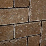 Noce Tumbled Travertine  Mosaic