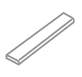 Nomade Argent Matte 3x24 Porcelain Bullnose