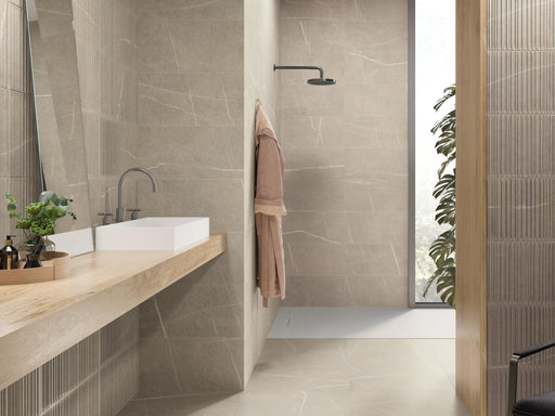 Nomade Bone Parallelo Deco Matte 24x48 Porcelain  Tile