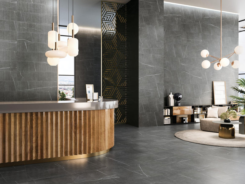 Nomade Noir Matte 24x48 Porcelain  Tile
