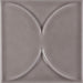 Nu Tempo Mocha Arc Glossy 4x4 Ceramic  Tile