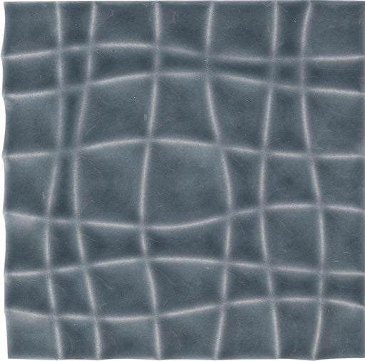 Nu Tempo Navajo Blue Web Glossy 4x4 Ceramic  Tile